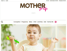 Tablet Screenshot of motherforlife.com